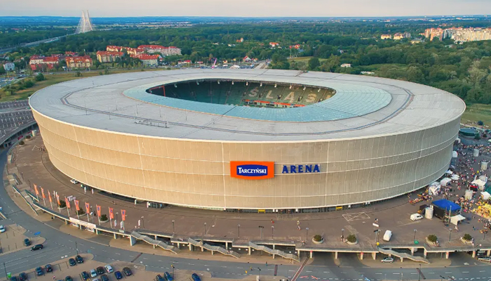 Stadion van de Conference League finale 2024/25: Stadion Wroclaw in Polen